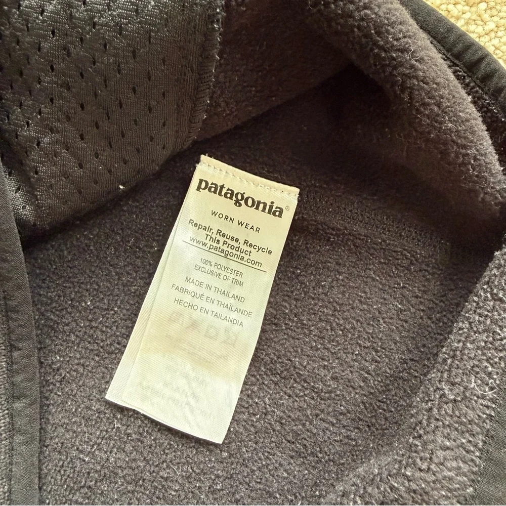 Patagonia Womens Small Fleece Snap Button Pullover Jacket Gray Outdoor Hiking - Picture 4 of 9